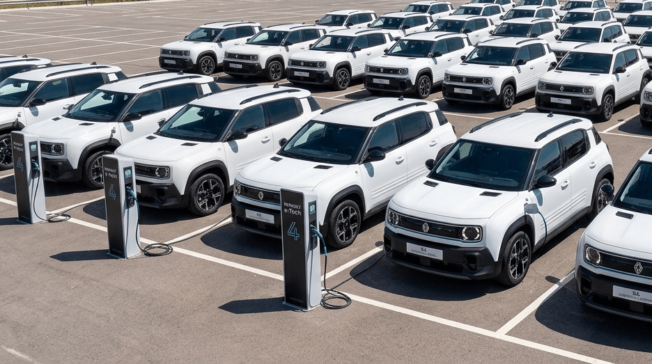 Infraestructura de recarga para flotas de vehículos eléctricos