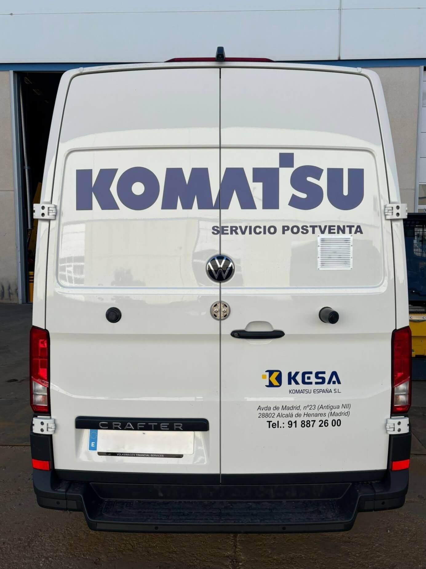rotulacion trasera komatsu